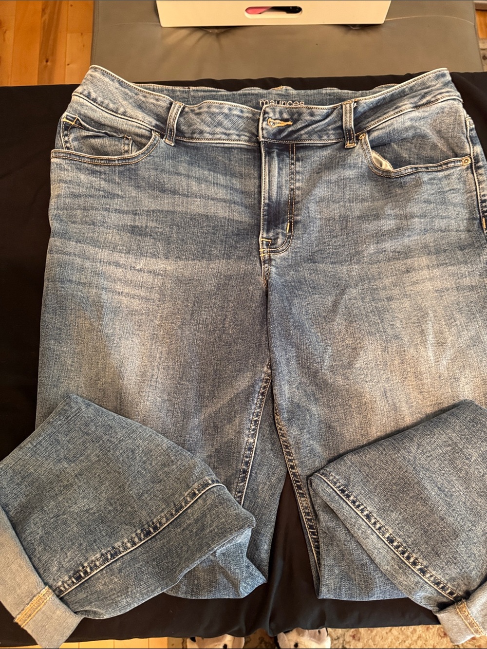 Maurices Light Wash Boyfriend Jeans - Faded Blue